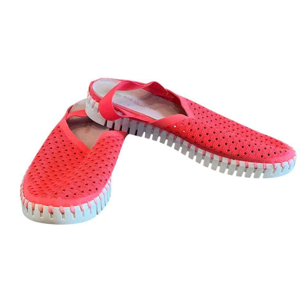 Ilse Jacobsen Womens Tulip Slip On Shoe‎ EU 40 US 10 Washable Beach Pink Vacay